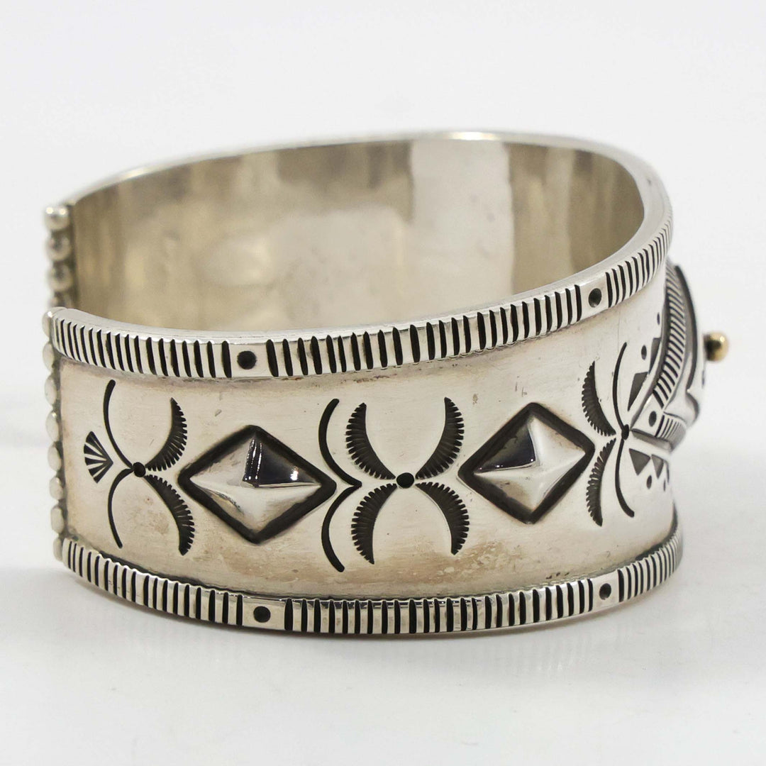 Gold on Silver Cuff