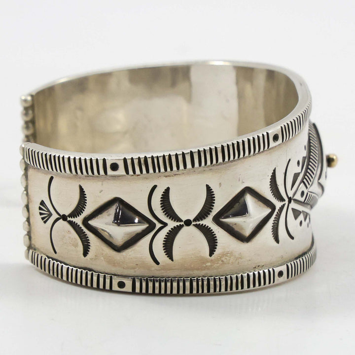 Gold on Silver Cuff