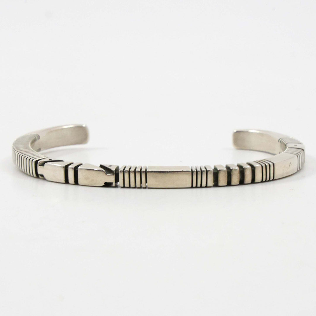 Stamped Silver Cuff