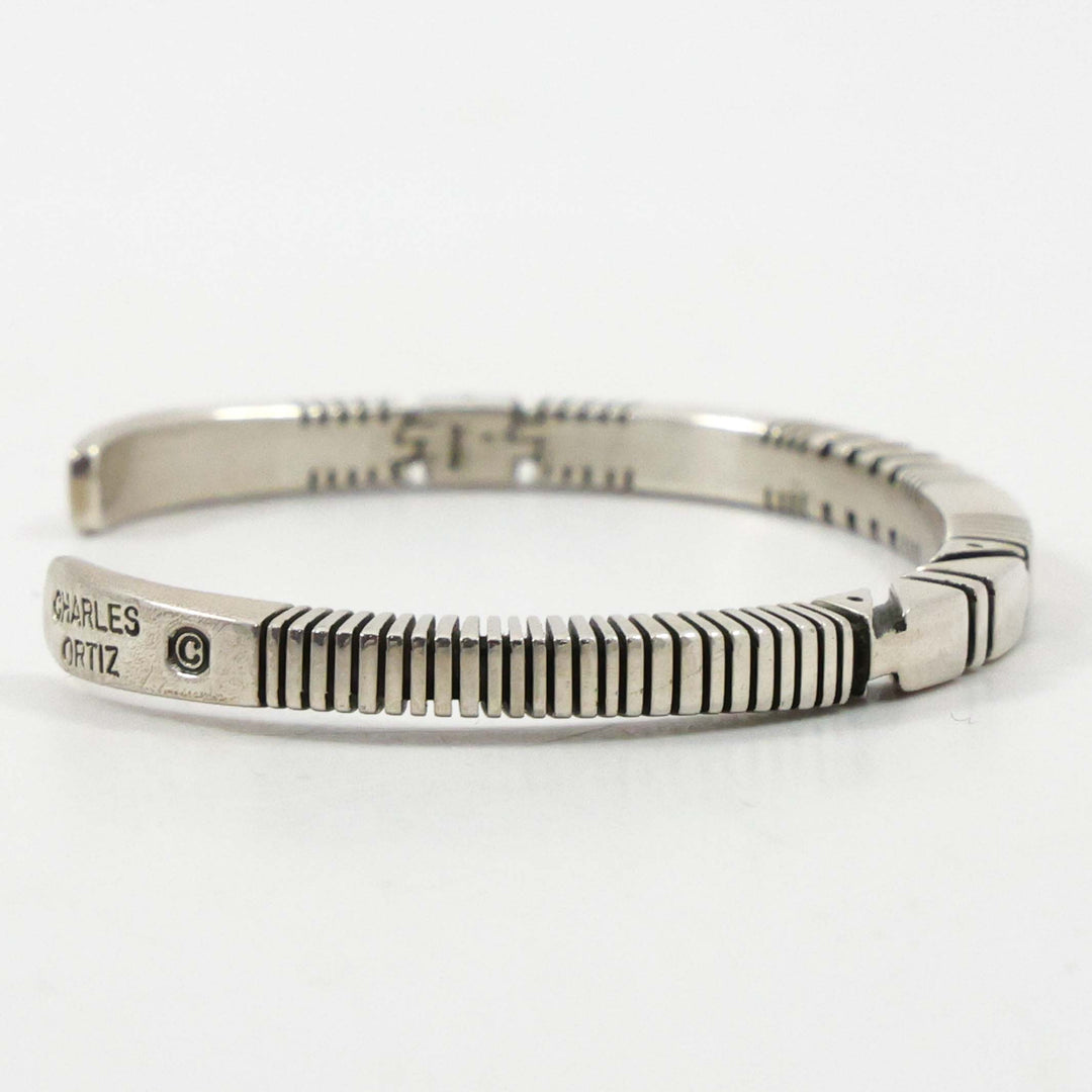 Stamped Silver Cuff