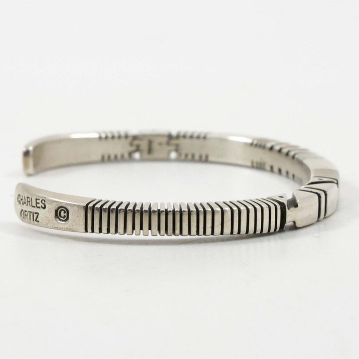 Stamped Silver Cuff