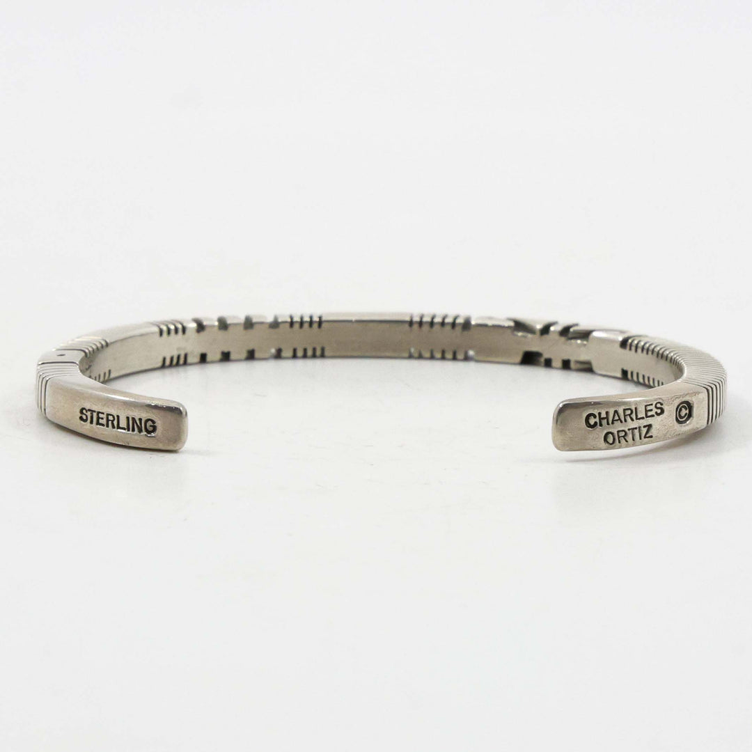 Stamped Silver Cuff