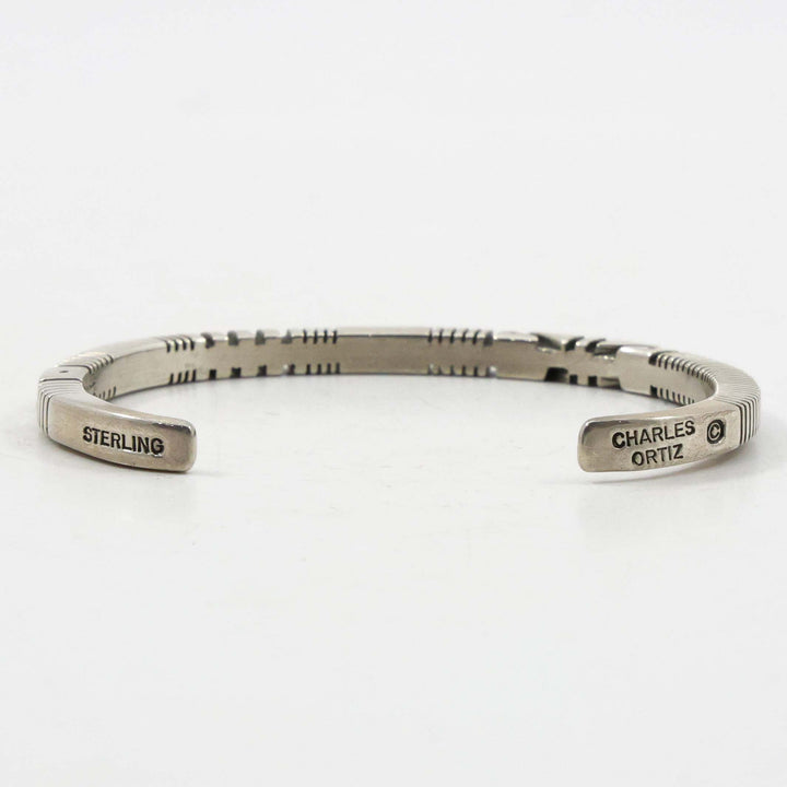 Stamped Silver Cuff