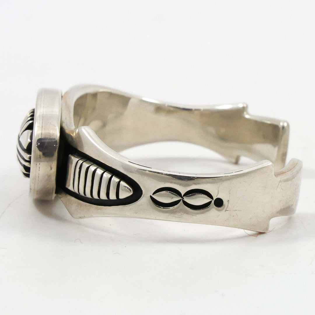 Stamped Silver Cuff