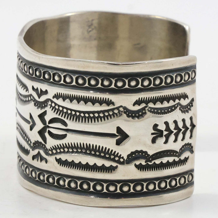 Stamped Silver Cuff