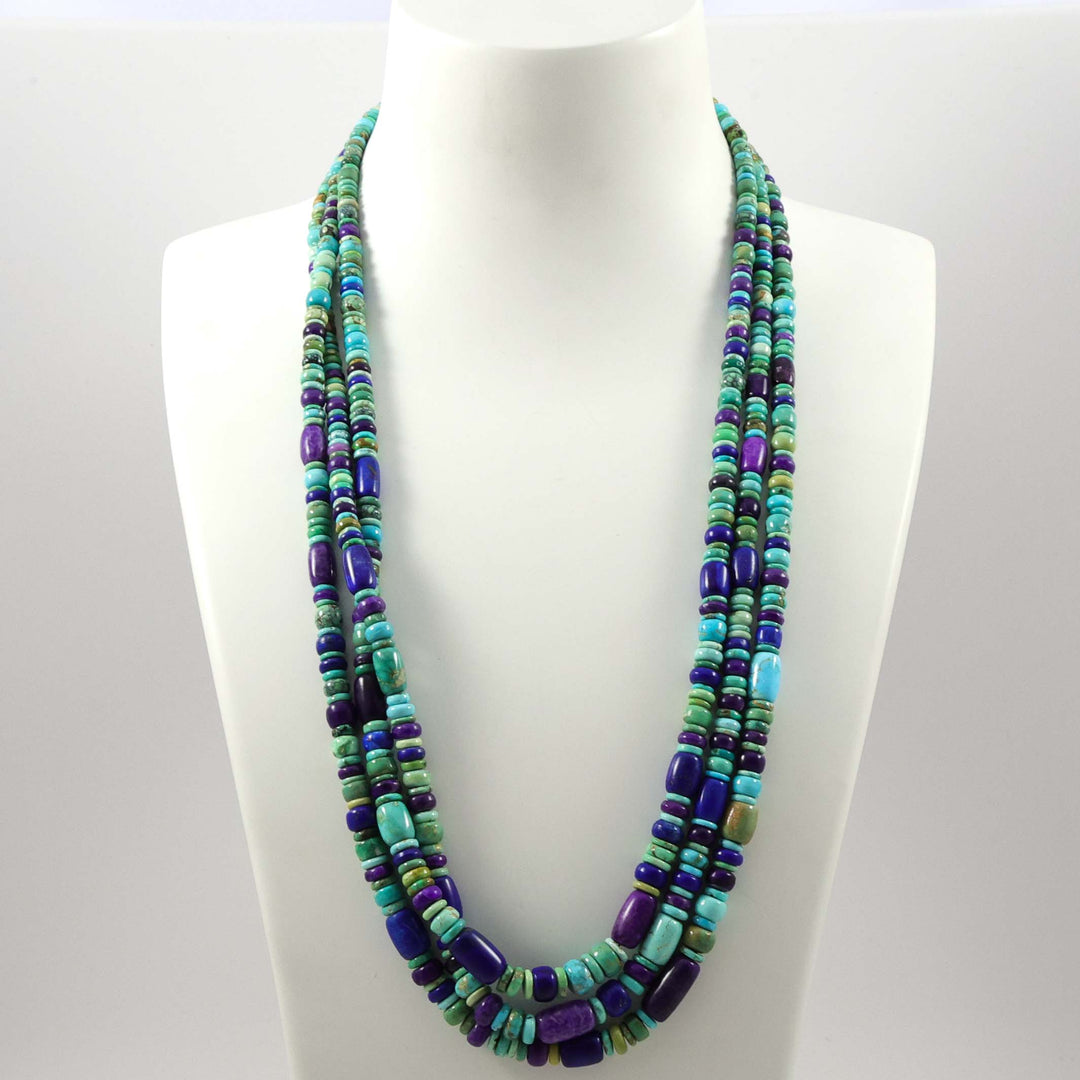 Carico Lake, Lapis, and Sugilite Necklace