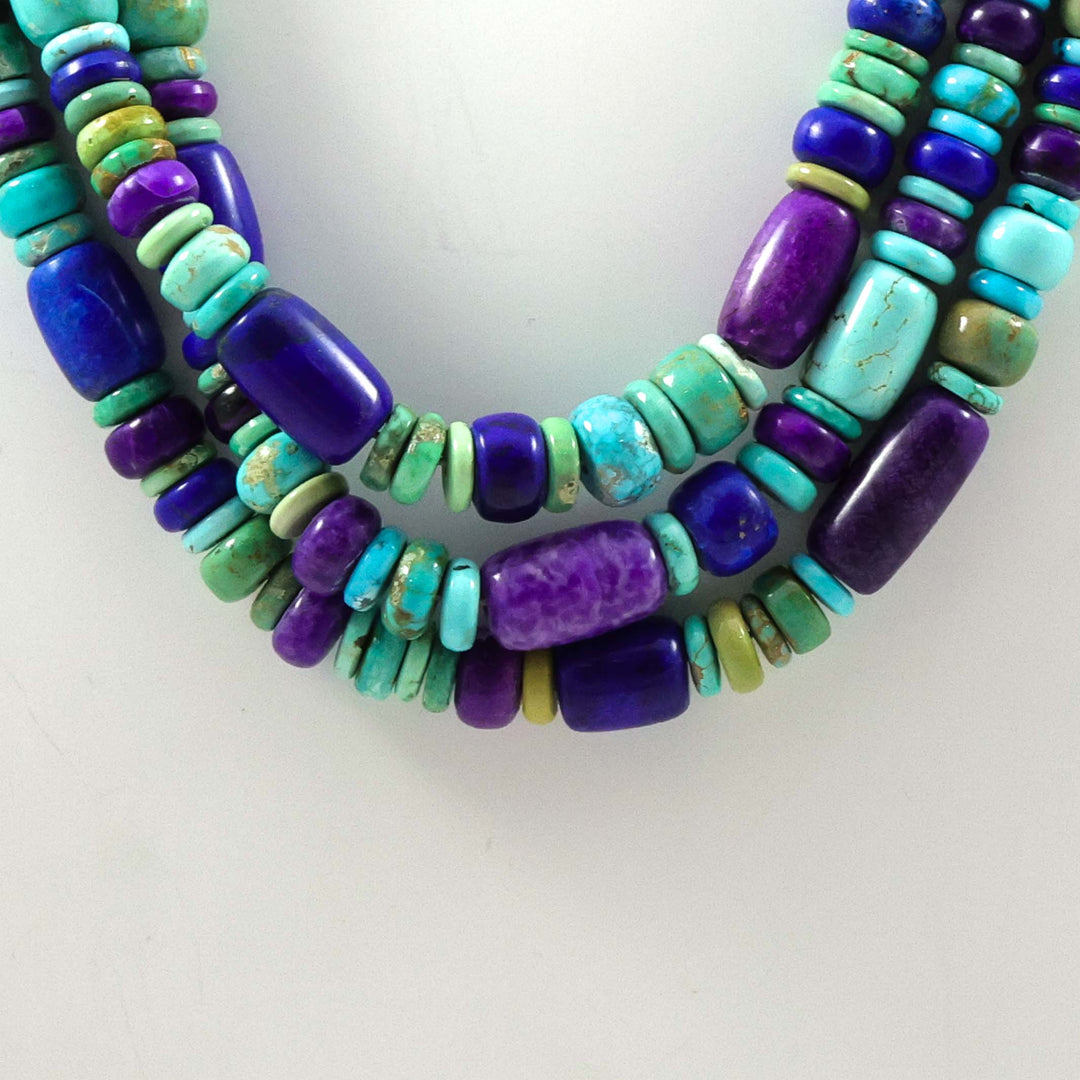 Carico Lake, Lapis, and Sugilite Necklace
