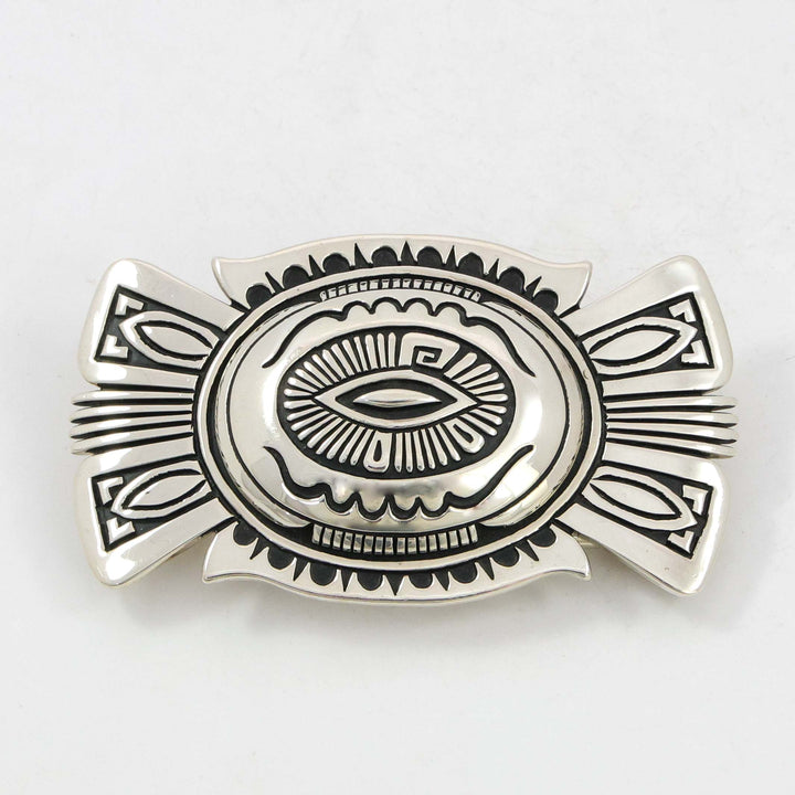 Stamped Silver Buckle