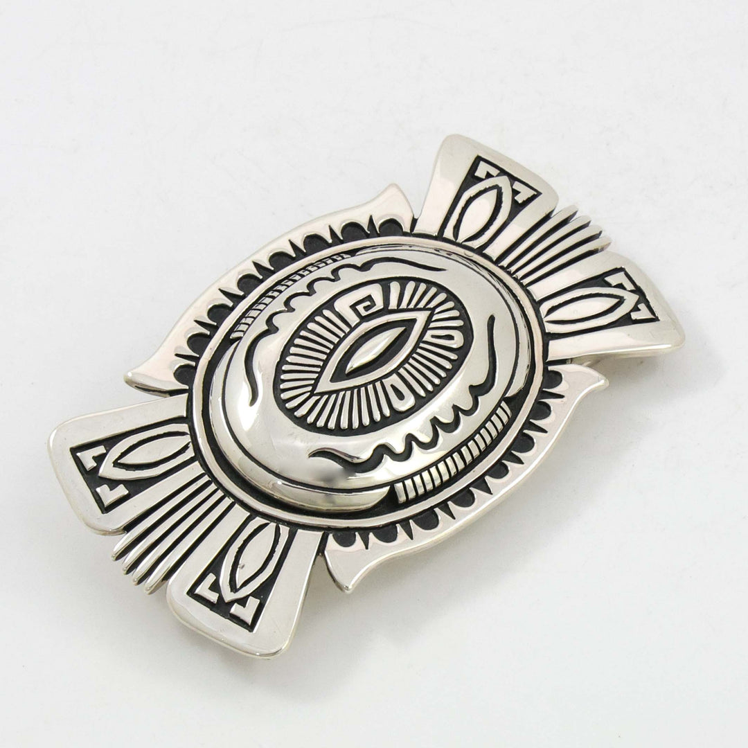 Stamped Silver Buckle