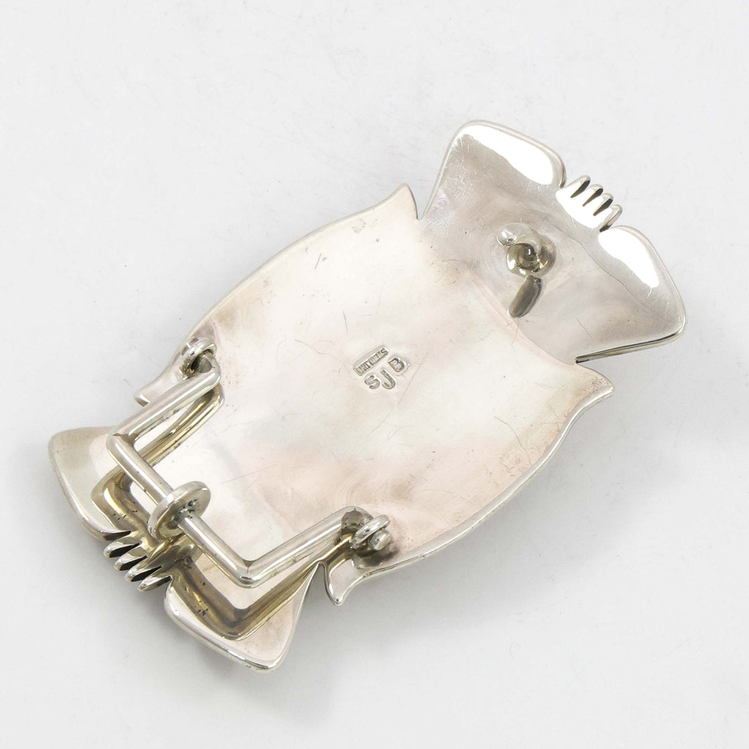 Stamped Silver Buckle