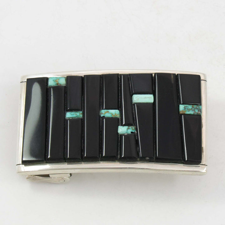 Black Jade and Turquoise Buckle