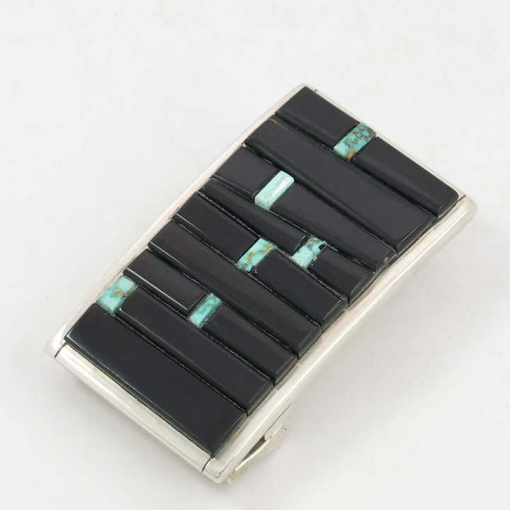 Black Jade and Turquoise Buckle