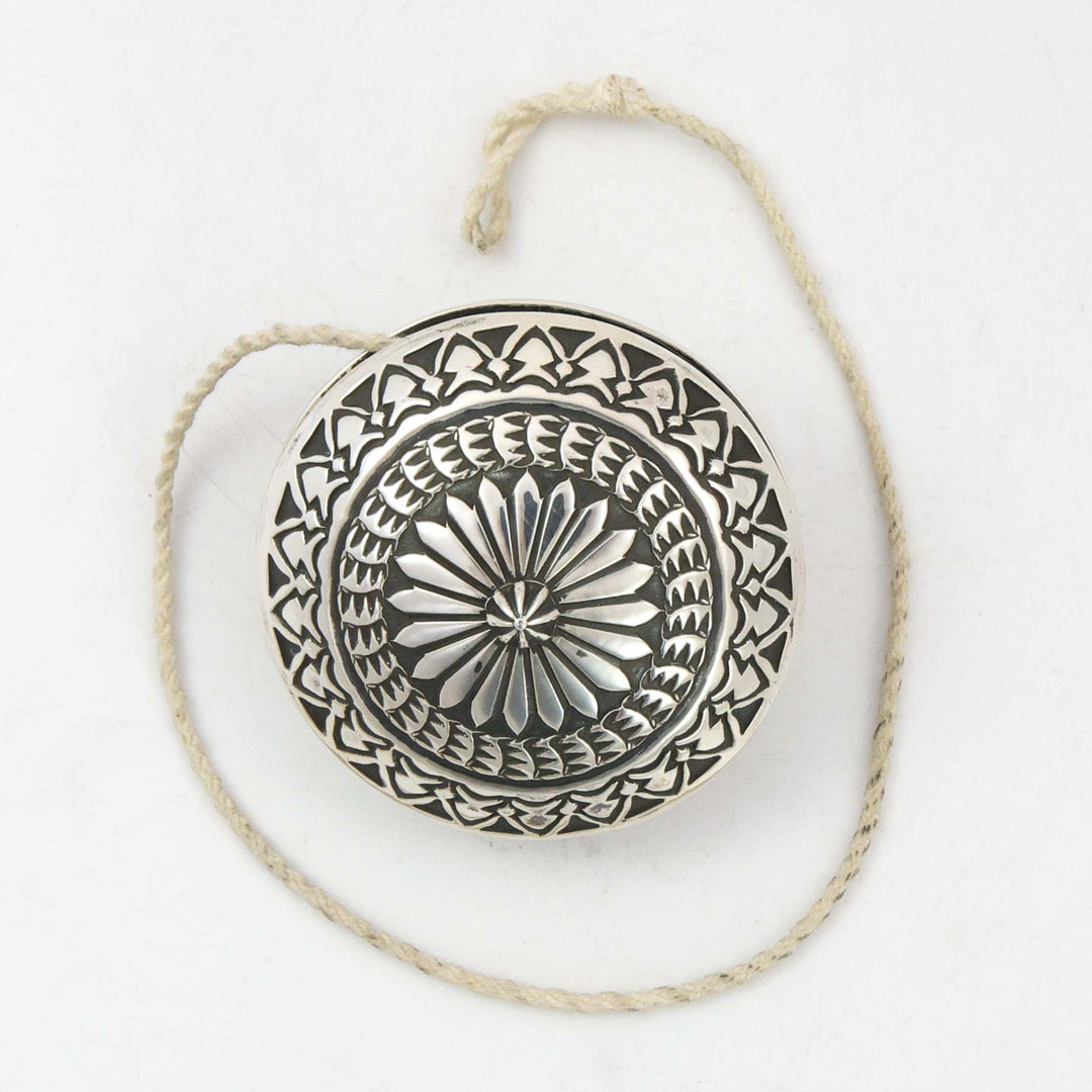 Stamped Silver Yo Yo