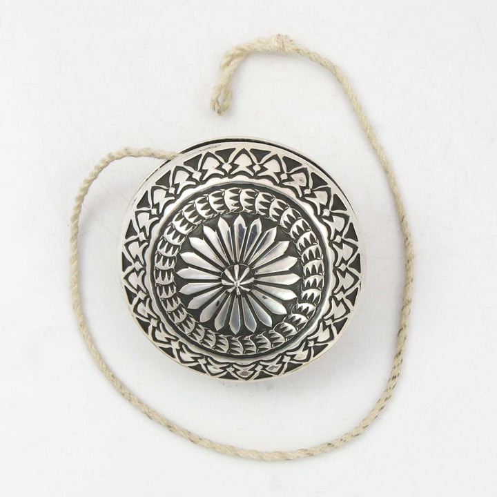 Stamped Silver Yo Yo