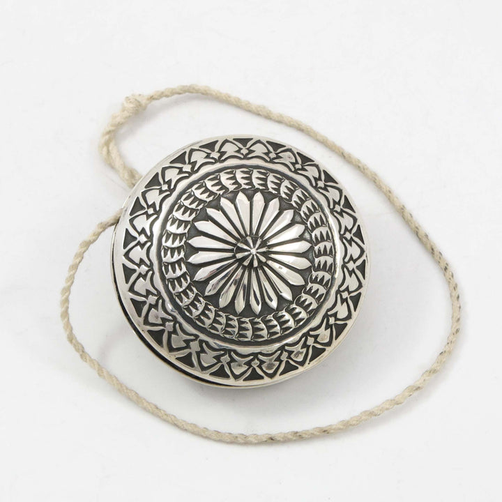 Stamped Silver Yo Yo