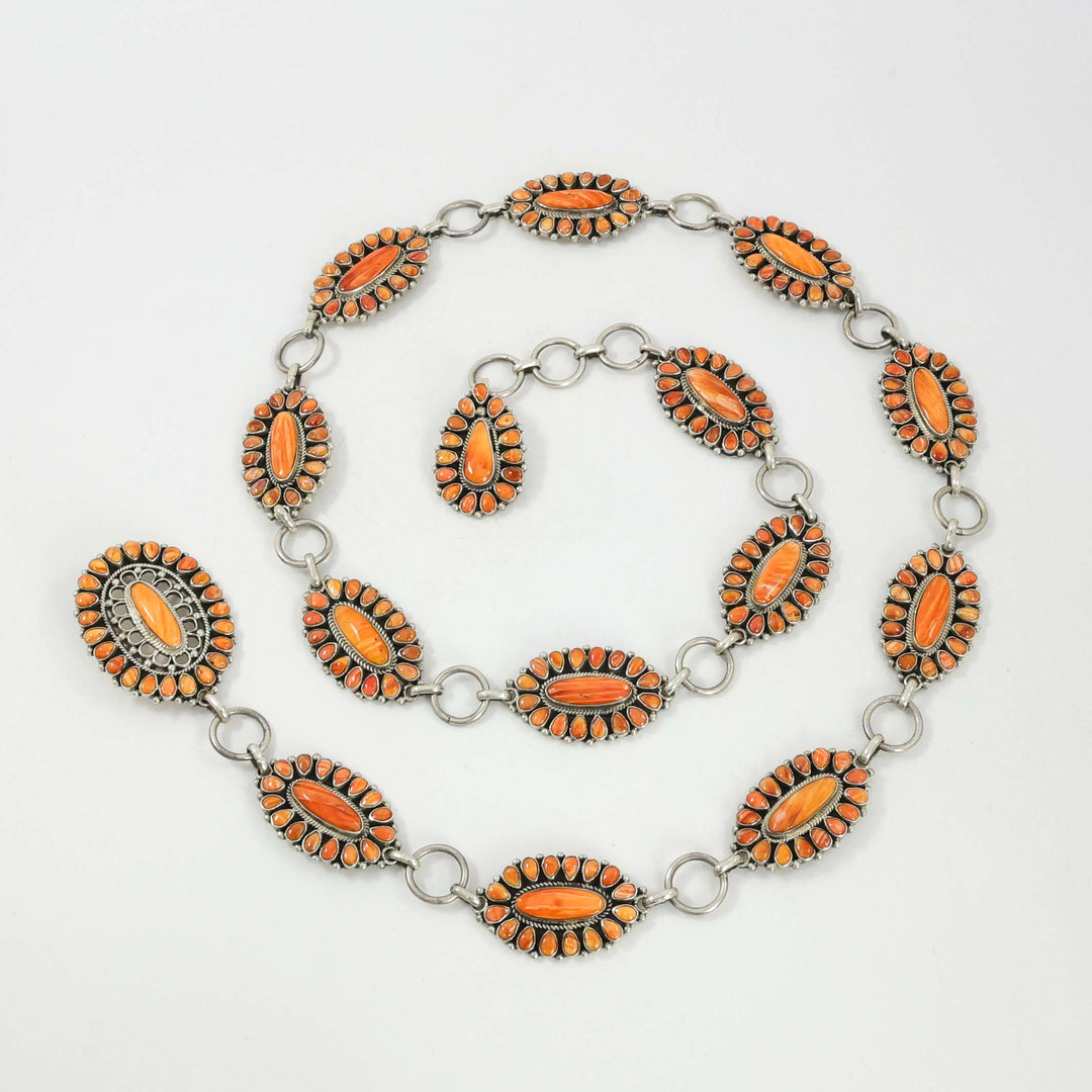 Spiny Oyster Shell Concho Belt