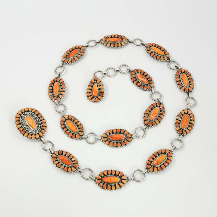 Spiny Oyster Shell Concho Belt