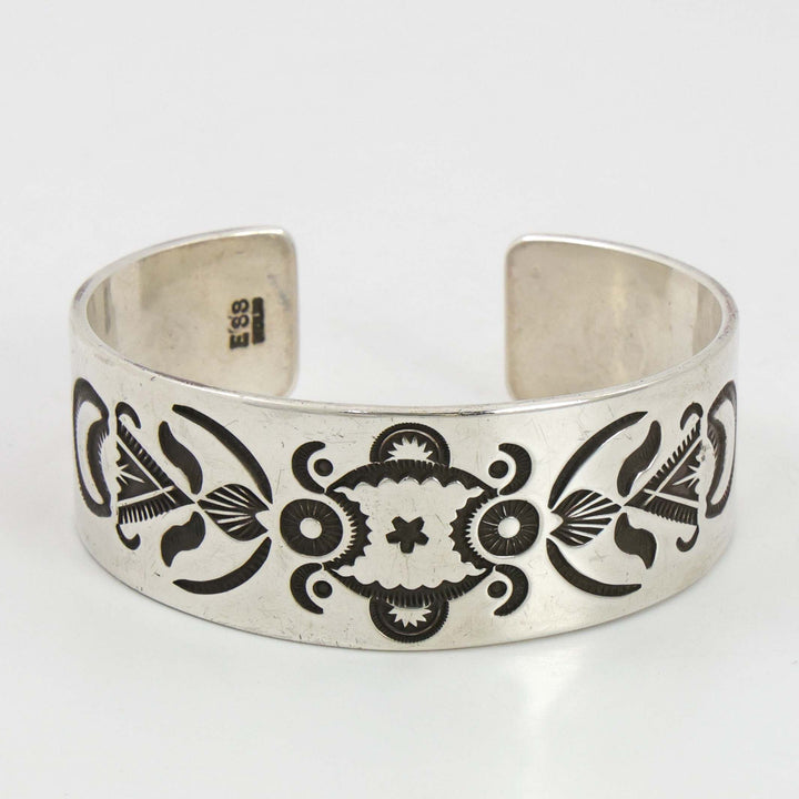 Stamped Silver Cuff