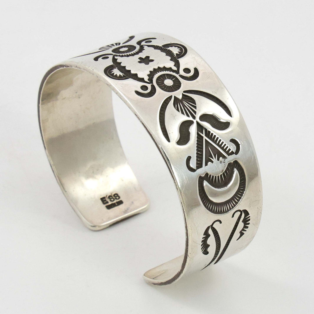 Stamped Silver Cuff