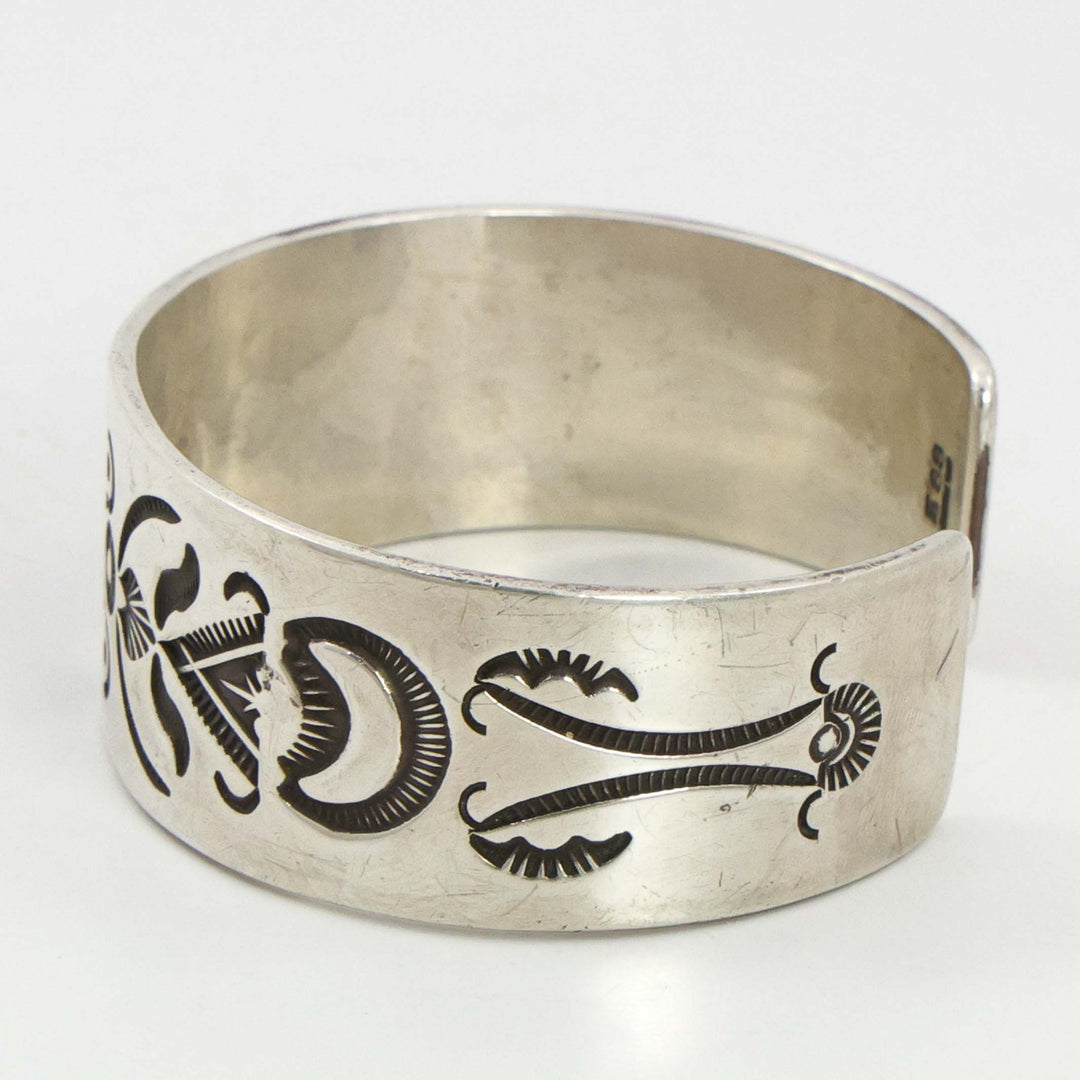 Stamped Silver Cuff