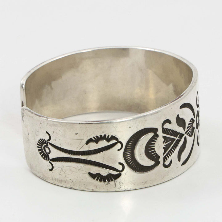 Stamped Silver Cuff
