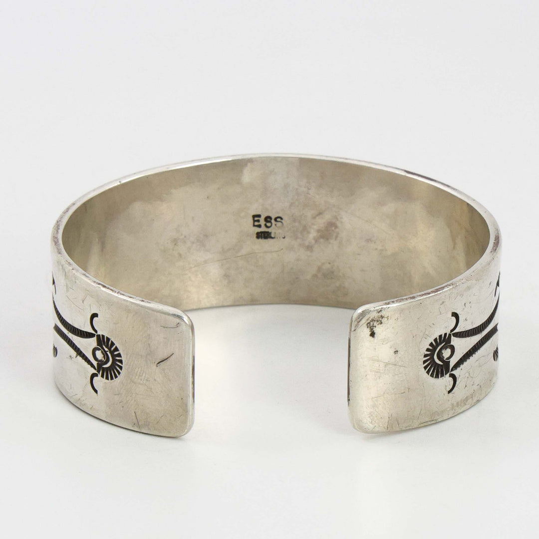 Stamped Silver Cuff