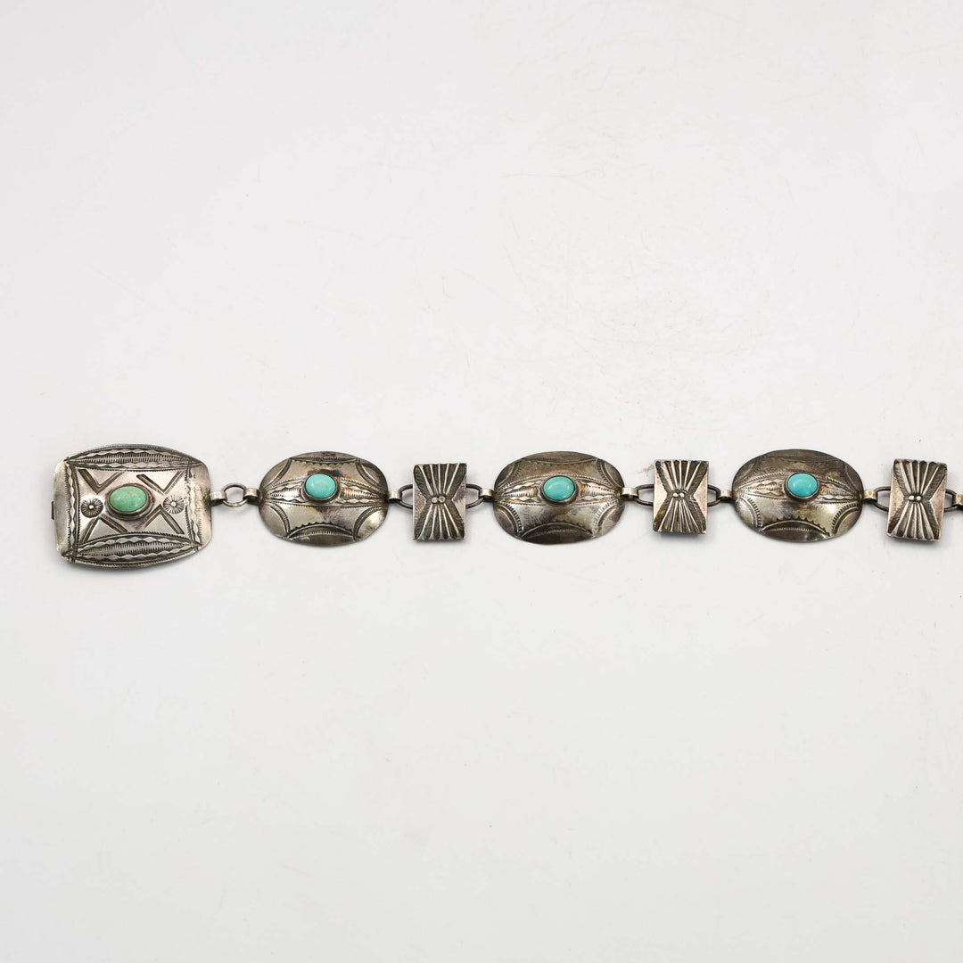 1940s Turquoise Concho Belt