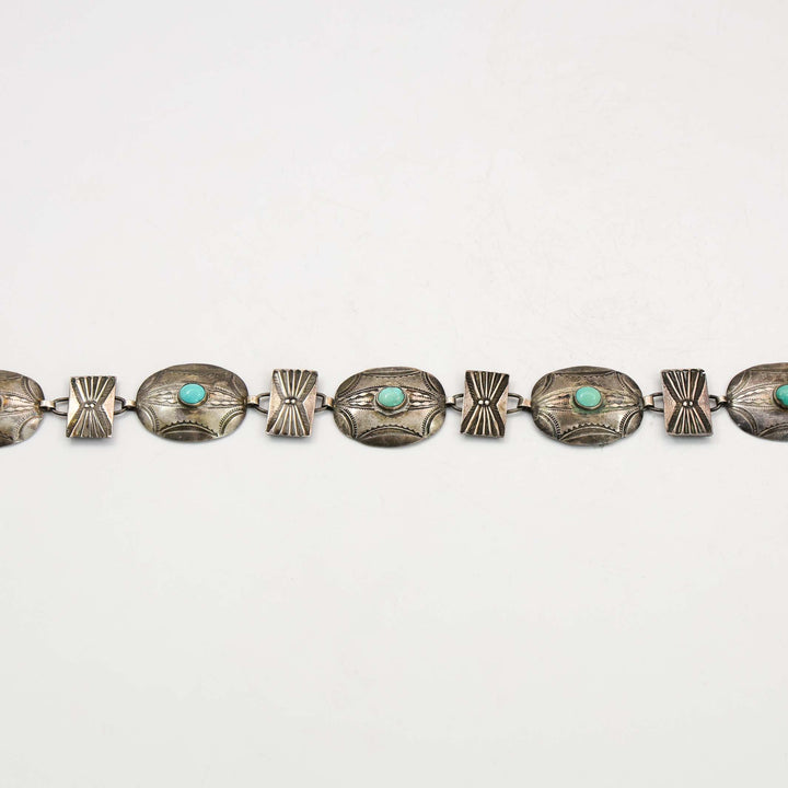 1940s Turquoise Concho Belt
