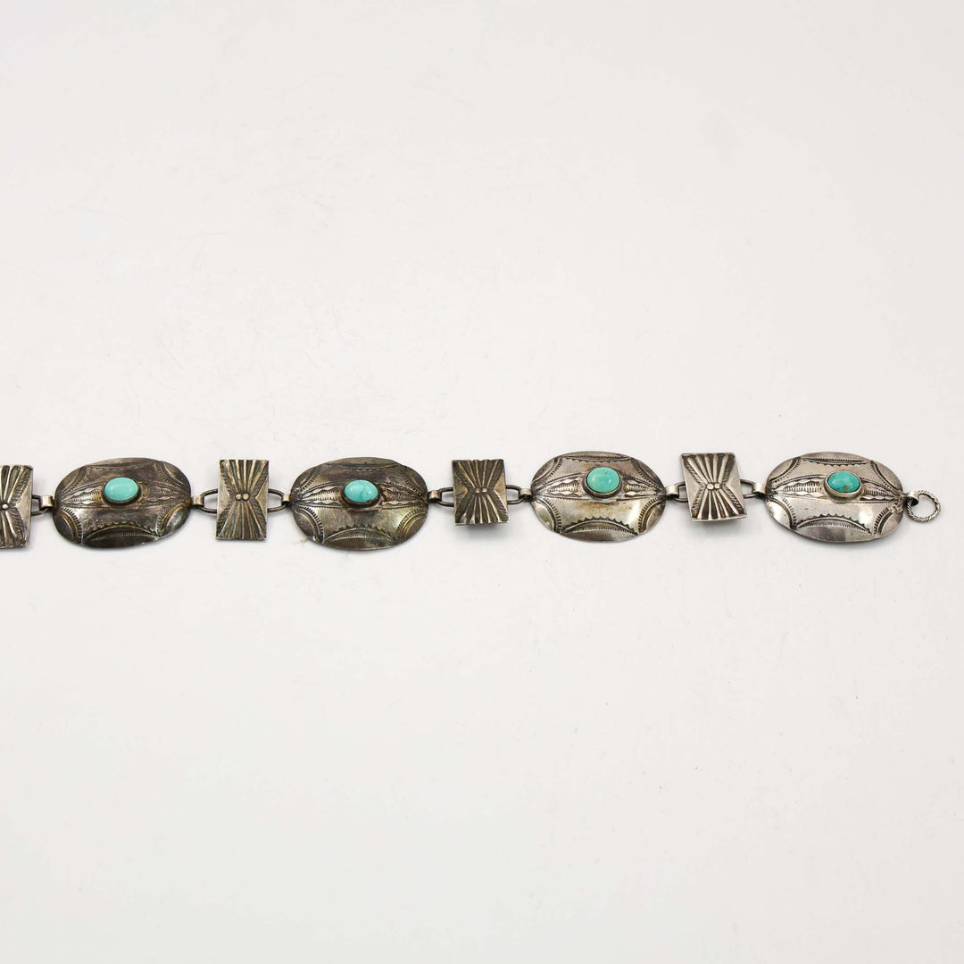 1940s Turquoise Concho Belt
