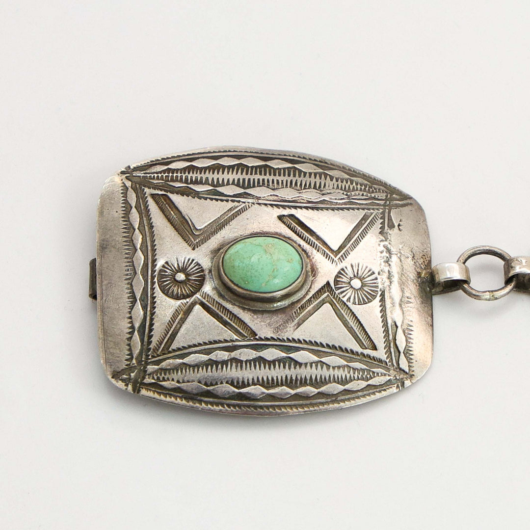 1940s Turquoise Concho Belt