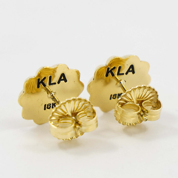 Gold Fluted Earrings