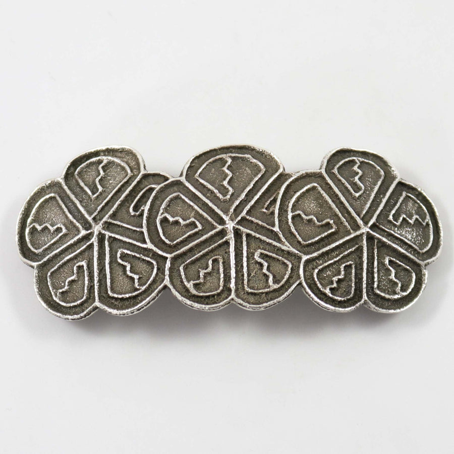 Cast Silver Barrette by Cordell Pajarito - Garland's