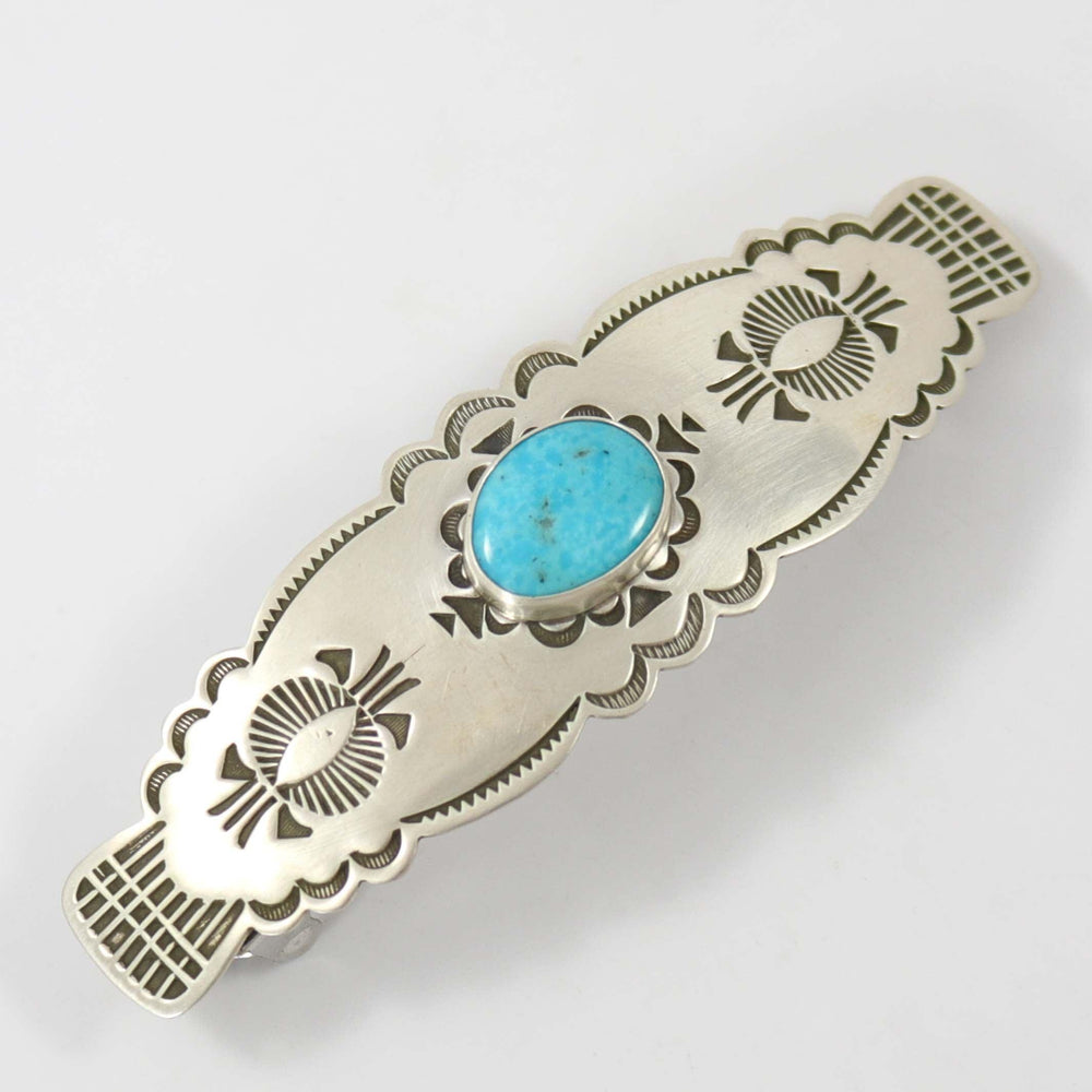 Morenci Turquoise Barrette by Karl Nataani - Garland's