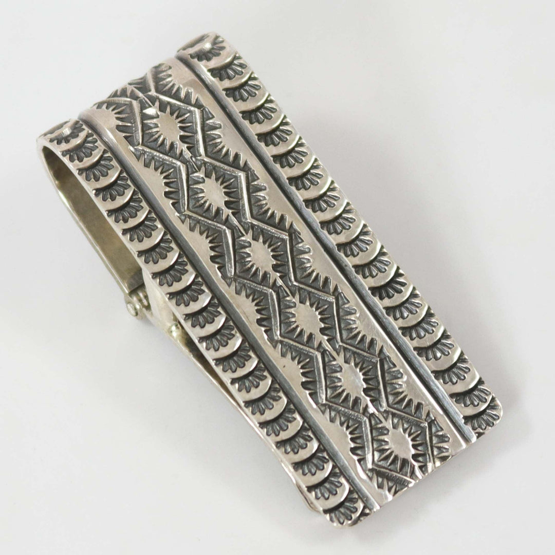 Stamped Silver Money Clip