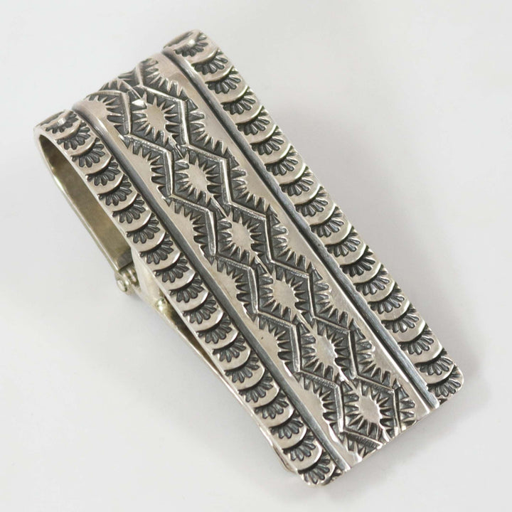 Stamped Silver Money Clip