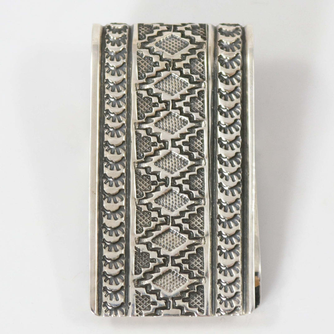 Stamped Silver Money Clip