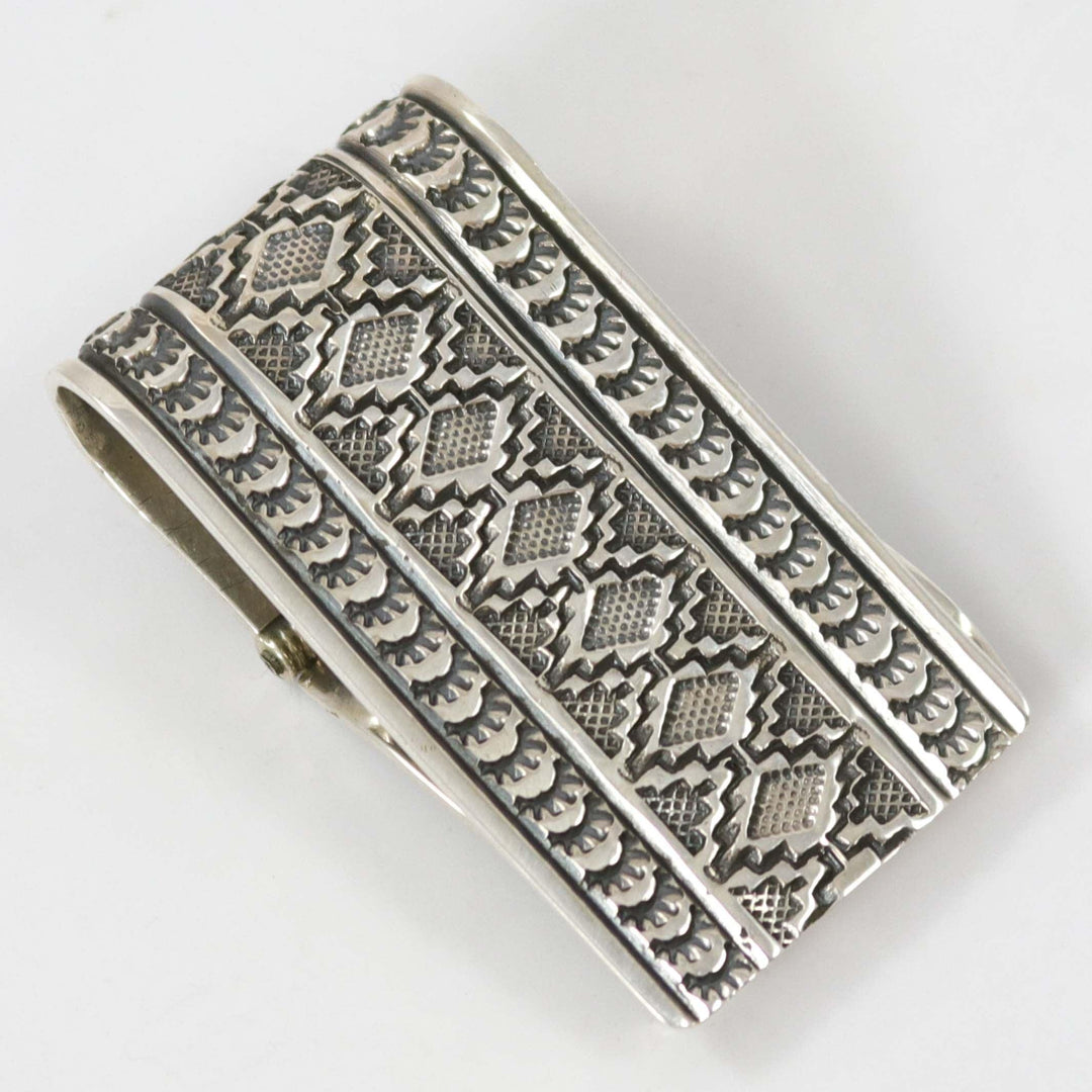 Stamped Silver Money Clip