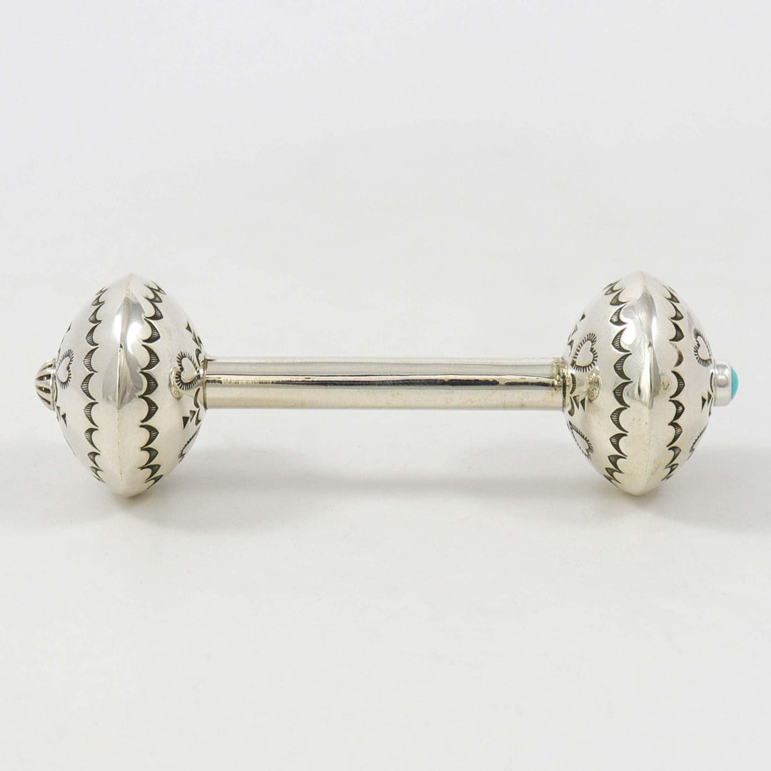 Turquoise Baby Rattle