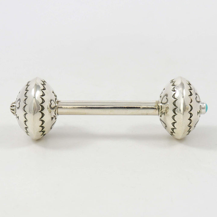 Turquoise Baby Rattle