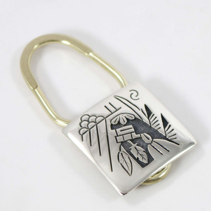 Longhaired Kachina Key Ring