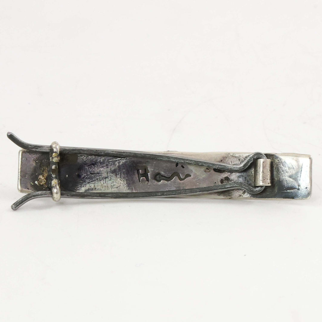 1930s Number Eight Turquoise Hair Clip