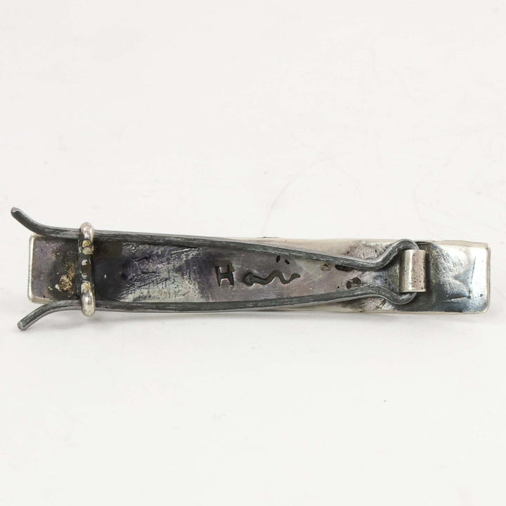 1930s Number Eight Turquoise Hair Clip