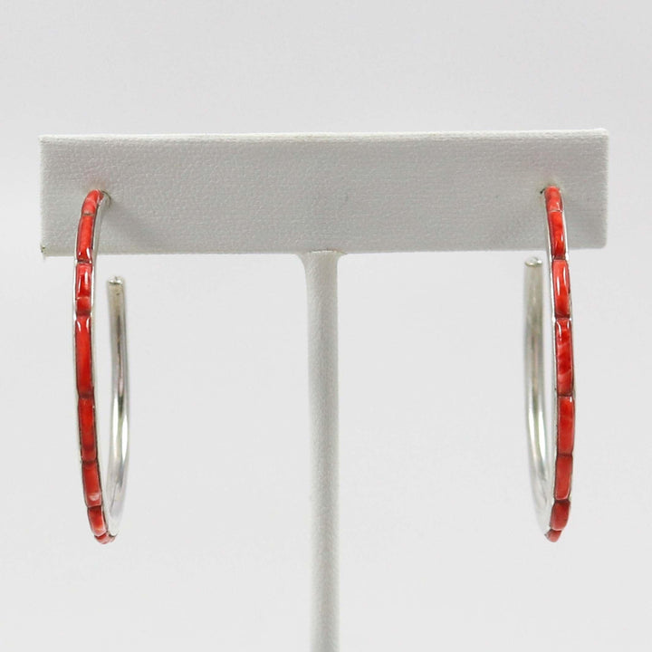 スパイニー オイスター フープ ピアス
