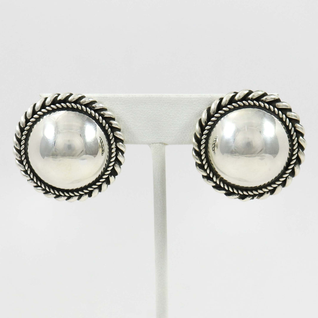Silver Clip Earrings