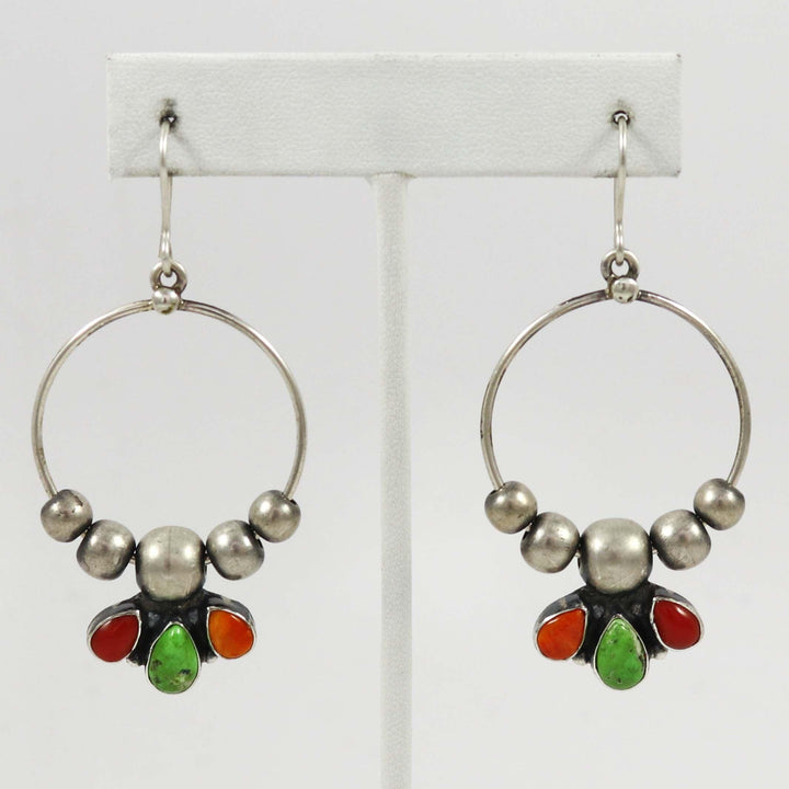 Boucles d'oreilles multi-pierres