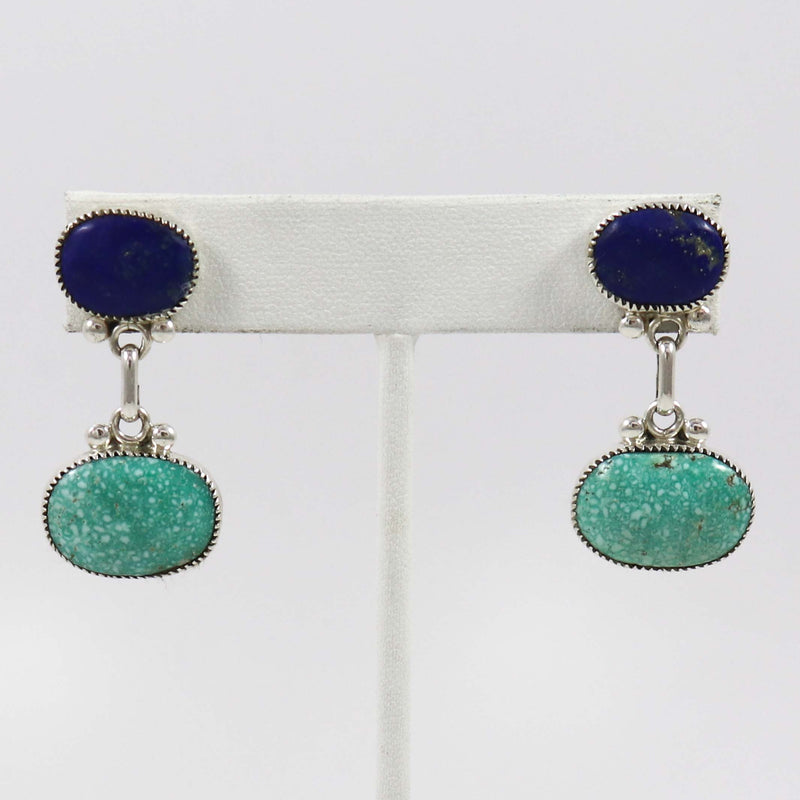 Lapis and Turquoise Earrings