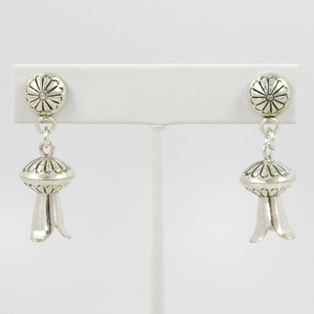 Boucles d’oreilles en perles de fleurs de courge