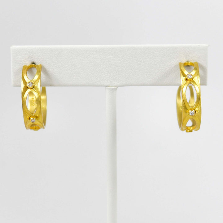 Gold June Hoop Earrings
