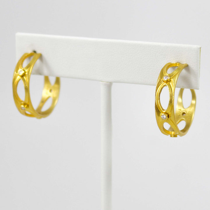 Gold June Hoop Earrings