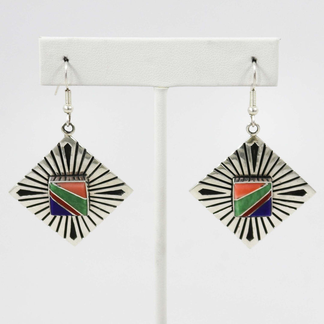 Inlay Earrings by Abraham Begay - Garland's